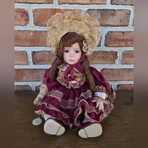 BRINN'S 1995 VINTAGE PORCELAIN DOLL